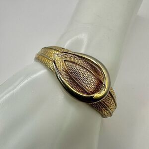 Avon gold tone vintage clamper bracelet